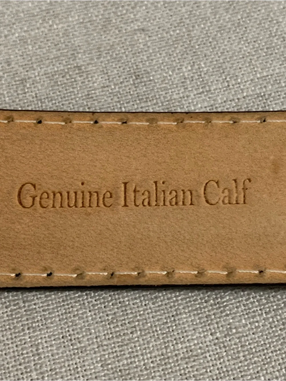Roger Ximenez Midnight mock crocodile Italian leather Belt Size 38